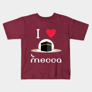 Mecca Kaaba Hajj gift-I love mecca kaaba hajj gift Kids T-Shirt